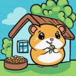 Картина за номерами "Ідейка" /KHO6296/ "Хом'ячок" 25х25cm