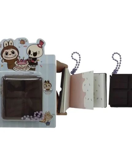 Блокнот 5*4см/64арк. /1702-3/ міні арома обклад. силікон "Шоколад Лабубу Labubu"