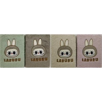 Блокнот А5/80арк. /М-119/ # хутряна обкладинка "Labubu Лабубу-голова"