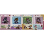 Блокнот А5/96арк. /SC-10-8/ шкір/зам., "Сипкі блискітки-Labubu Лабубу"