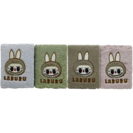 Блокнот А6/80арк. /А6-М-001/ хутряна обкладинка "Лабубу"