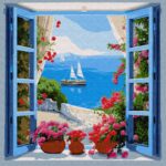 Картина за номерами "Ідейка" /KHO2778/ "Морський пейзаж" 40*40см