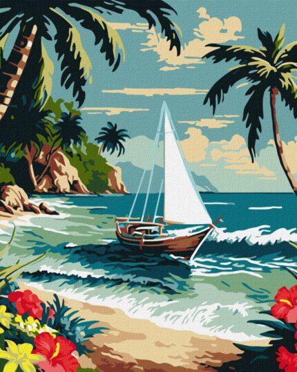 Картина за номерами "Ідейка" /KHO2781/ "Сонячний берег" 40*40см