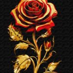 Картина за номерами "Ідейка" /KHO3244/ "Символ краси" з фарбами металік extra 40*50см