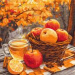 Картина за номерами "Brushme" /BS54181/ "Яблука з корицею"  40*50см