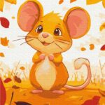 Картина за номерами "Brushme" /KBS0165/ "Мишенятко"  30*40см