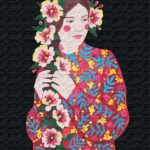 Картина за номерами "Ідейка"  /KHO4924/ "Квітуча" 40*50см