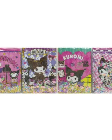 Блокнот A5 Kuromi з блискітками 80 арк (зайчик) – easy.net.ua