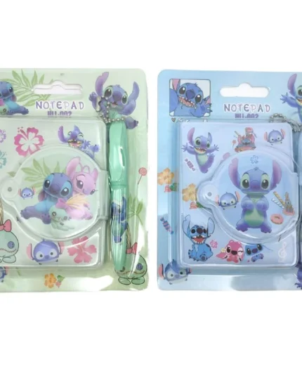 Блокнот 8*7см/65арк /НLL-002-ST/ # "Стіч" на кнопці+ручка-брелок