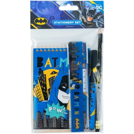 Блокнот А6/48 "Kite" /DC25-S03/ + ручка,олівець,лінійка, 4предмети, DC Batman