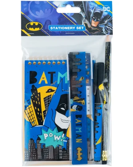 Блокнот А6/48 "Kite" /DC25-S03/ + ручка,олівець,лінійка, 4предмети, DC Batman
