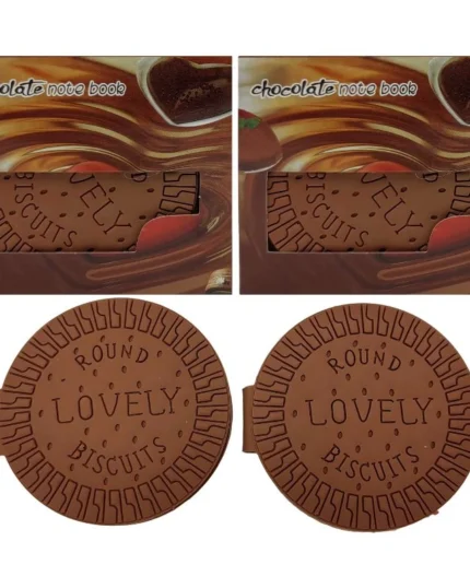 Блокнот 9,5см/80арк. /8019/ арома, обкладинка силікон "Печиво"