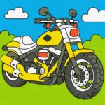 Картина за номерами "Ідейка" /KHO1331/ "Мрія маленького байкера" 25*25см