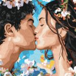 Картина за номерами "Ідейка" /KHO8624/ "Поцілунок весни" 30*40см