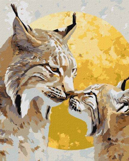 Картина за номерами “Пильний захист” 40×50 см металік Ідейка – easy.net.ua