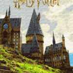 Картина за номерами "Ідейка" /KHO5232/ WB "Harry Potter: Пейзаж Гоґвортсу з фарбами металік" 40*50см