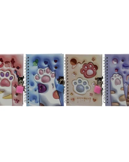 Купити блокнот “Лапка 3D” 11×15 см на замочку (48 арк) в easy.net.ua. Оригінальний блокнот із 3D обкладинкою та замком. Ідеально для записів і подарунку.