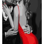 Картина за номерами "Ідейка" /KHO8401/ "Обійми закоханих" 40x50см