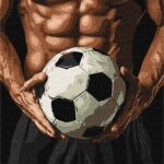 Картина за номерами "Ідейка" /KHO8627/  "Торс футболіста" 30*40см