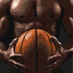 Картина за номерами "Ідейка" /KHO8633/  "Торс баскетболіста" 30*40см