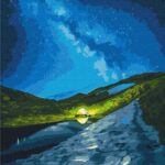 Картина за номерами "Brushme" /BS53751/ "Кемпінг під зірками" 40*50см