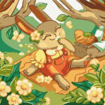 Картина за номерами "Brushme" /KBS0138/ "Зайченя на пікніку " 30*40см