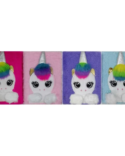 Блокнот А5/80арк. /М-116/ хутряна обкладинка "Єдиноріг"