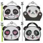 Блокнот 16*17см/100арк. /301-4/ на спіралі з ручкою "Панда"