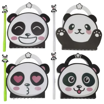 Блокнот 16*17см/100арк. /301-4/ на спіралі з ручкою "Панда"