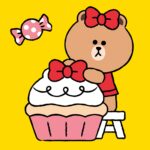 Картина за номерами "SANTI" /955036/ "Line Friends. Чоко та солодкий мафін", 25*25см