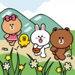 Картина за номерами "SANTI" /955371/ "Line Friends. Подорож Чоко, Саллі, Коні та Брауна", 25*25см