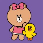 Картина за номерами "SANTI" /955018/ "Line Friends. Чоко та Саллі", 25*25см, полотно кольорове