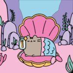 Картина за номерами "SANTI" /955030/ "Pusheen. Русалонька", 25*25см