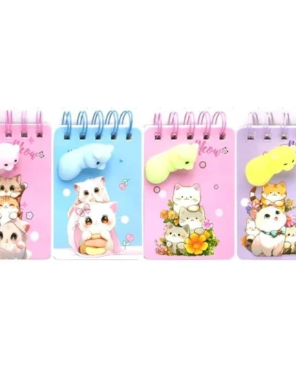 Міні блокнот “Котик” із антистрес-іграшкою — це компактний і оригінальний блокнот для записів, який поєднує практичність і розвагу. Він ідеально підходить для щоденних нотаток і водночас допомагає зняти напругу. Завдяки формату 10,5×7 см блокнот легко носити із собою — він поміщається в сумку або кишеню. 70 аркушів достатньо для записів, списків або ідей. Спіраль забезпечує зручність у використанні, а вбудована антистрес-іграшка додає особливості та робить блокнот більш цікавим. Дизайн із котиком робить його милим і чудовим варіантом для подарунку. 🔹 Переваги: антистрес-іграшка компактний формат 70 аркушів для записів зручна спіраль милий дизайн “котик” 2 в 1: блокнот + антистрес Блокнот стане чудовим вибором для тих, хто шукає міні блокнот з котиком або креативний блокнот з антистрес-іграшкою для записів.