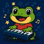 Картина за номерами "Ідейка" /KHO1303/ "Жаба з піаніно" 25х25см