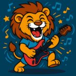 Картина за номерами "Ідейка" /KHO1308/ "Лев з гітарою" 25х25см