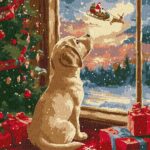 Картина за номерами "Ідейка" /KHO5149/ "Мрійливе цуценя" 30*40см