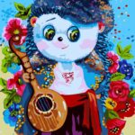 Картина за номерами "SANTI" /954410/ "Пан Їжачок" 30*40 см