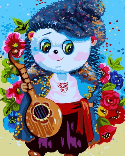 Картина за номерами "SANTI" /954410/ "Пан Їжачок" 30*40 см