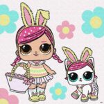 Картина за номерами "Ідейка" /KHO1102/ "LOL Surprise! Spring Bling Hops with Kittea" 40*40 см