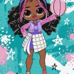 Картина за номерами "Ідейка" /KHO1211/ "Tweens LOL Skate Dance Hoops Cutie" 30*40см