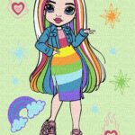 Картина за номерами "Ідейка" /KHO1236/ "Rainbow High Amaya Raine" 30*40см