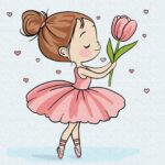 Картина за номерами "Ідейка" /KHO1240/ "Весняна балерина" 25*25см