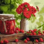 Картина за номерами "Ідейка" /KHO5726/ "Полуничне варення" 40*40см