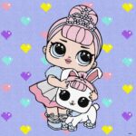 Картина за номерами "Ідейка" /KHO6289/ "LOL Surprise! TroopSurprise Crystal Queen With Crystal Bunny" 40*40 см