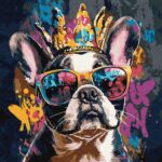 Картина за номерами "Ідейка" /KHO6706/ "Яскравий бульдог" 40*40см