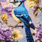 Картина за номерами "Ідейка" /KHO6711/ "Сойка в півоніях" 40*50см