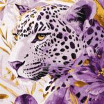 Картина за номерами "Ідейка" /KHO6728/ "Лілова хижачка з фарбами металiк extra" 30*40см