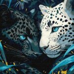 Картина за номерами "Ідейка" /KHO6730/ "Блакитноокі з фарбами металiк extra" 30*40см