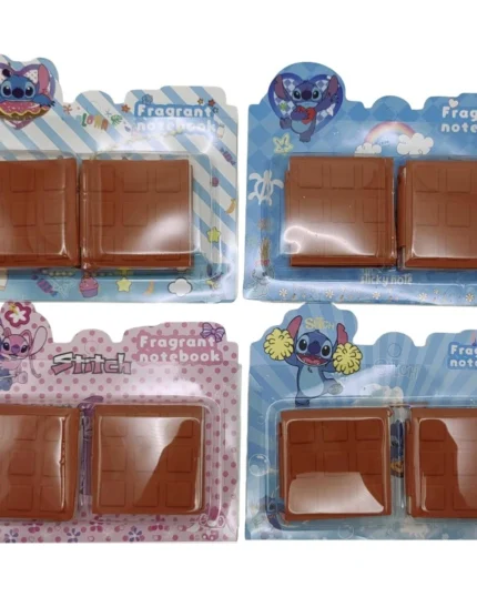 Блокнот 55арк. /1607/ міні-2шт., обкл.силікон "Шоколад-Стіч"